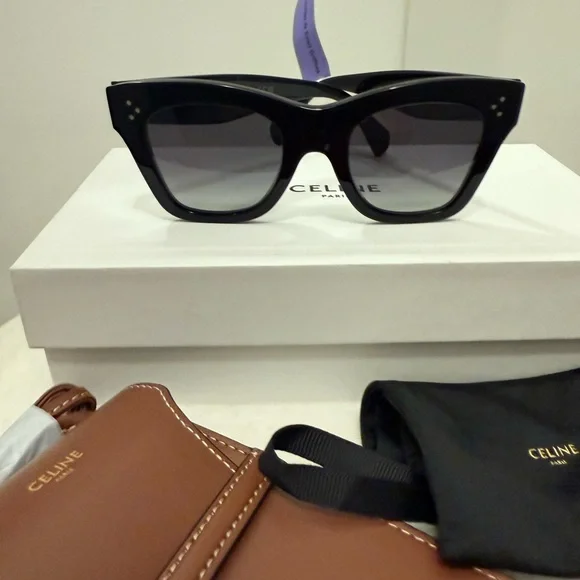 Celine Oversized Black  Sunglasses - Picture 6 of 11